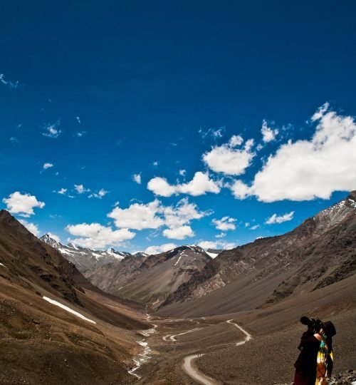 photographer, mountain, plateau, rock, photo, mountain road, himalayas, sky, nature, blank page